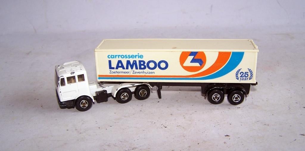 Efsi Lamboo Mercedes truck met trailer. Igs., Ophalen of Verzenden, Zo goed als nieuw, Bus of Vrachtwagen, Efsi