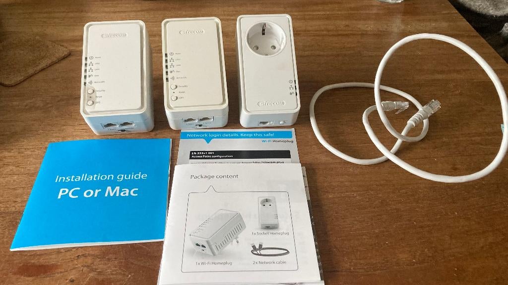 Sitecom Homeplug 500Mbps set, Computers en Software, Ophalen of Verzenden, Gebruikt, Sitecom