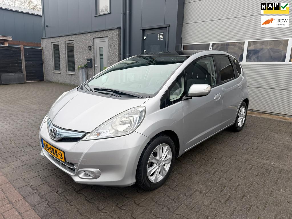 Honda Jazz 1.4 Hybrid Exclusive 5DRs|Automaat|Clima|Hybride|, Auto's, Euro 5, Gebruikt, Zwart, 4 cilinders