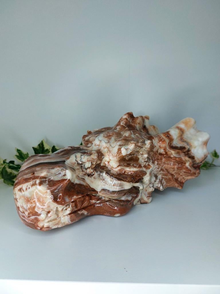 Amber calciet draak XXL Statement piece, Sieraden, Tassen en Uiterlijk, Edelstenen, Ophalen of Verzenden, Nieuw