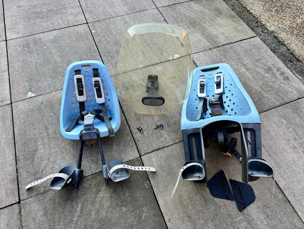 Yepp fietszitjes set (voor- en achterzitje), Ophalen, Achterzitje, 9 t/m 18 kg, Gebruikt