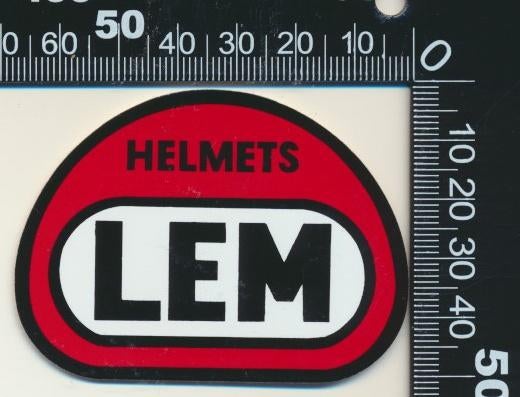 Sticker: Lem Helmets (2), Ophalen of Verzenden, Zo goed als nieuw, Auto of Motor