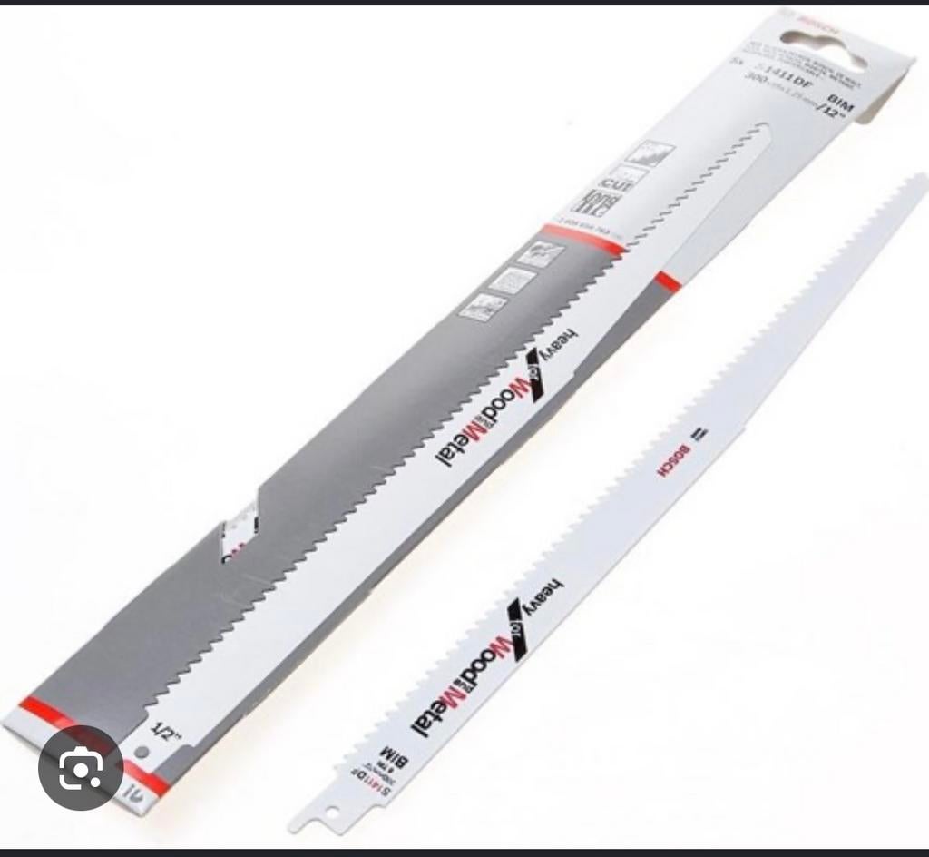 Bosch reciprozaagbladen Wood+Metal 305mm lengte S1411DF, Doe-het-zelf en Verbouw, Gereedschap | Zaagmachines, 70 mm of meer, Nieuw
