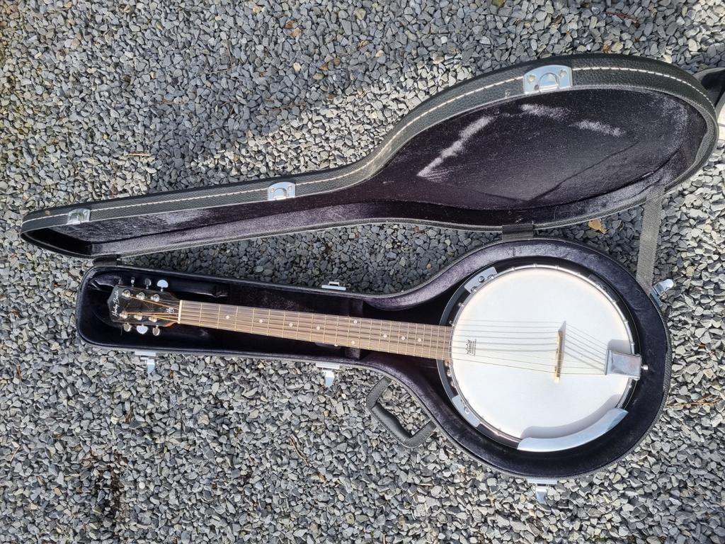 Harley Benton 6 snarige banjo, Muziek en Instrumenten, Snaarinstrumenten | Banjo's, Ophalen, Zo goed als nieuw