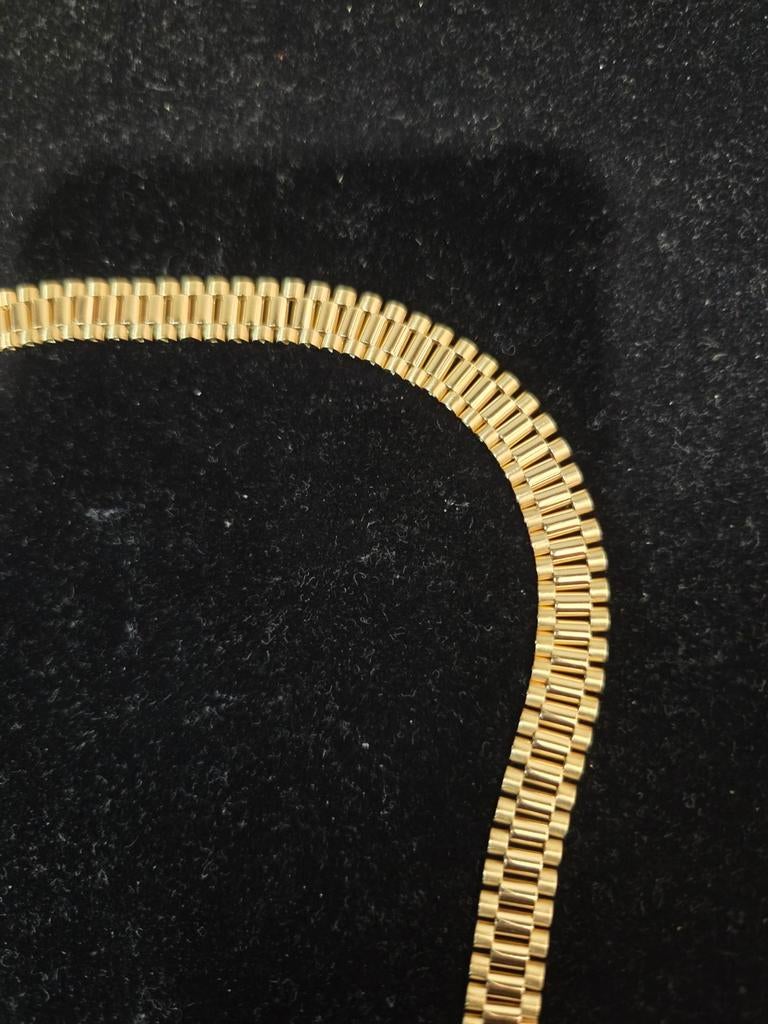 14 k gouden rolex model armband 12,4 gram, Ophalen of Verzenden, Nieuw, Goud, Goud