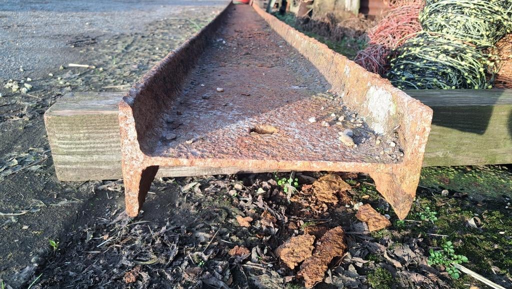 IPE Balk H Balk 300x120x5750, Tuin en Terras, Ophalen, Gebruikt, 250 cm of meer, Balken