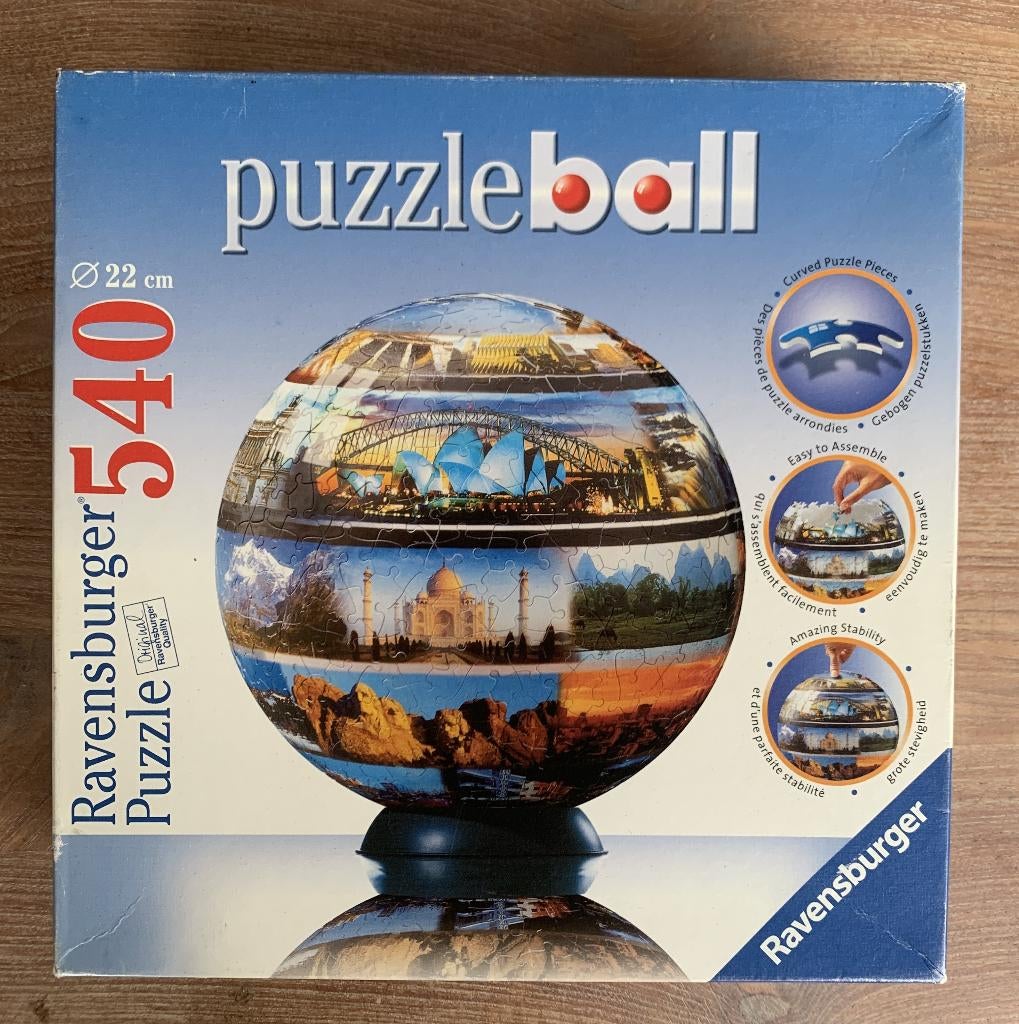 Ravensburger 3D puzzel ball 540 stukjes, Ophalen of Verzenden, Minder dan 500 stukjes, Zo goed als nieuw, Rubik's of 3D-puzzel