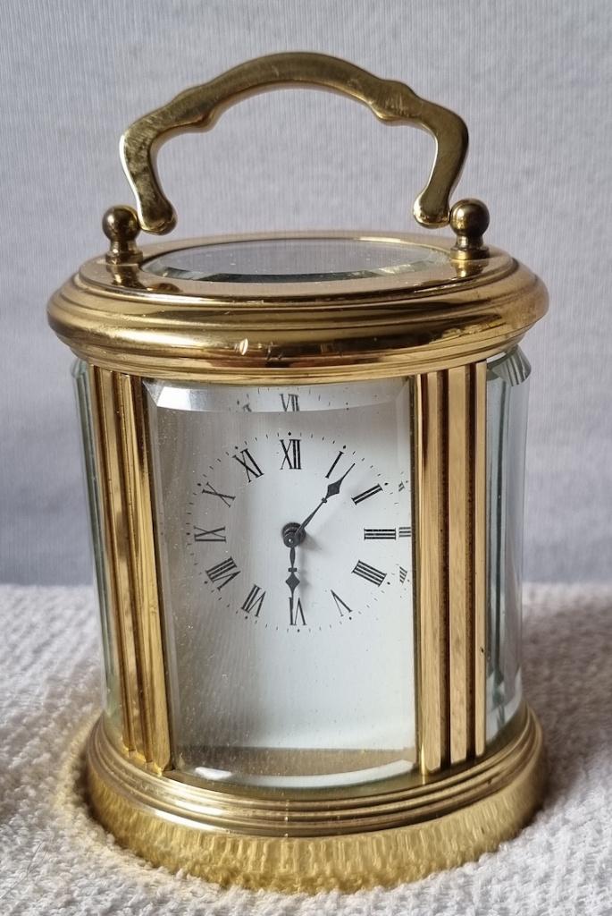 L'Epee Miniatuur tafel/carriage/reis klok., Antiek en Kunst, Antiek | Klokken, Ophalen of Verzenden