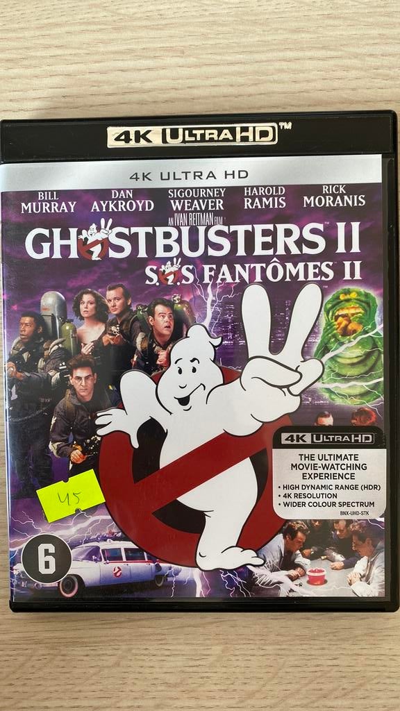 Ghostbusters 2 4K blu ray NL versie, Cd's en Dvd's, Blu-ray, Ophalen of Verzenden, Zo goed als nieuw, Avontuur