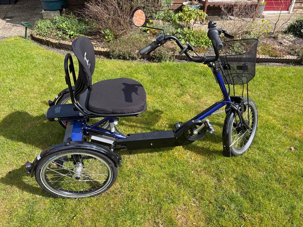 Blauw metallic Elektrische driewieler PF mobility, Ophalen, Zo goed als nieuw