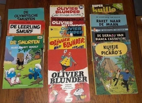Stripboeken Trigie Smurfen Asterix Kuifje Storm olivier luc, Boeken, Stripboeken, Gelezen, Meerdere stripboeken, Ophalen of Verzenden