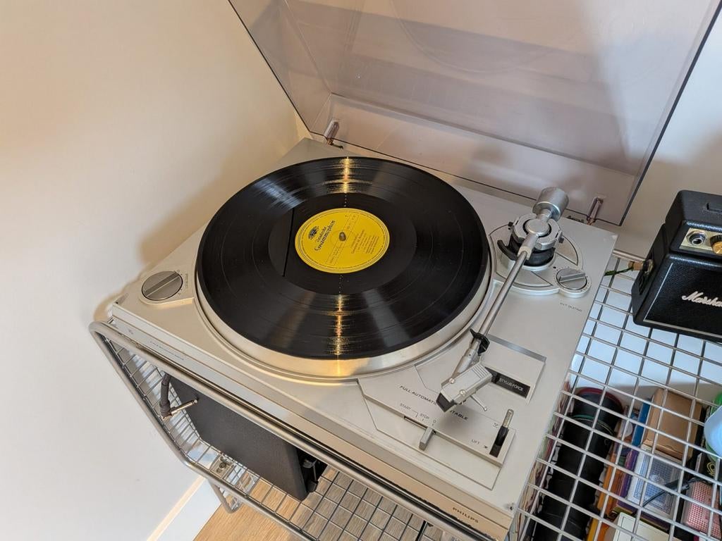 Philips F7114 Synchro Drive Platenspeler - Zeer Goede Staat, Ophalen, Zo goed als nieuw, Platenspeler, Philips