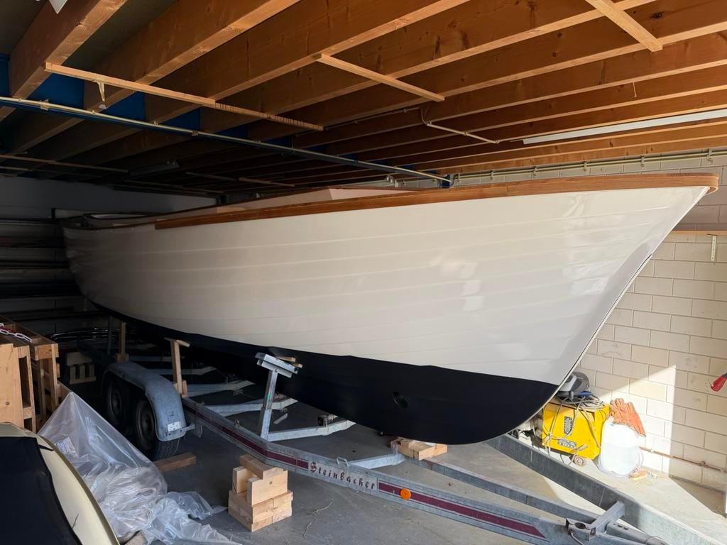 Noorse sloep casco 8m incl volvo penta en trailer, Ophalen, Binnenboordmotor, 6 meter of meer, Diesel