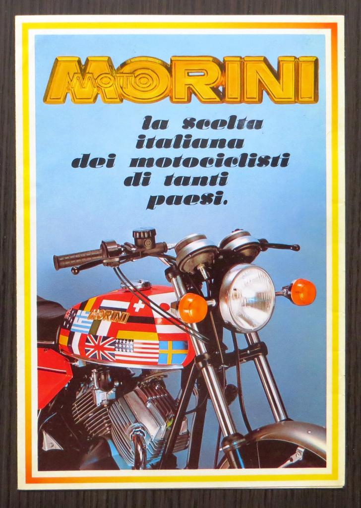 Folder Morini 500, 350 (Sport), 250, 125 - 1978 (Italiaans), Verzenden, Overige merken