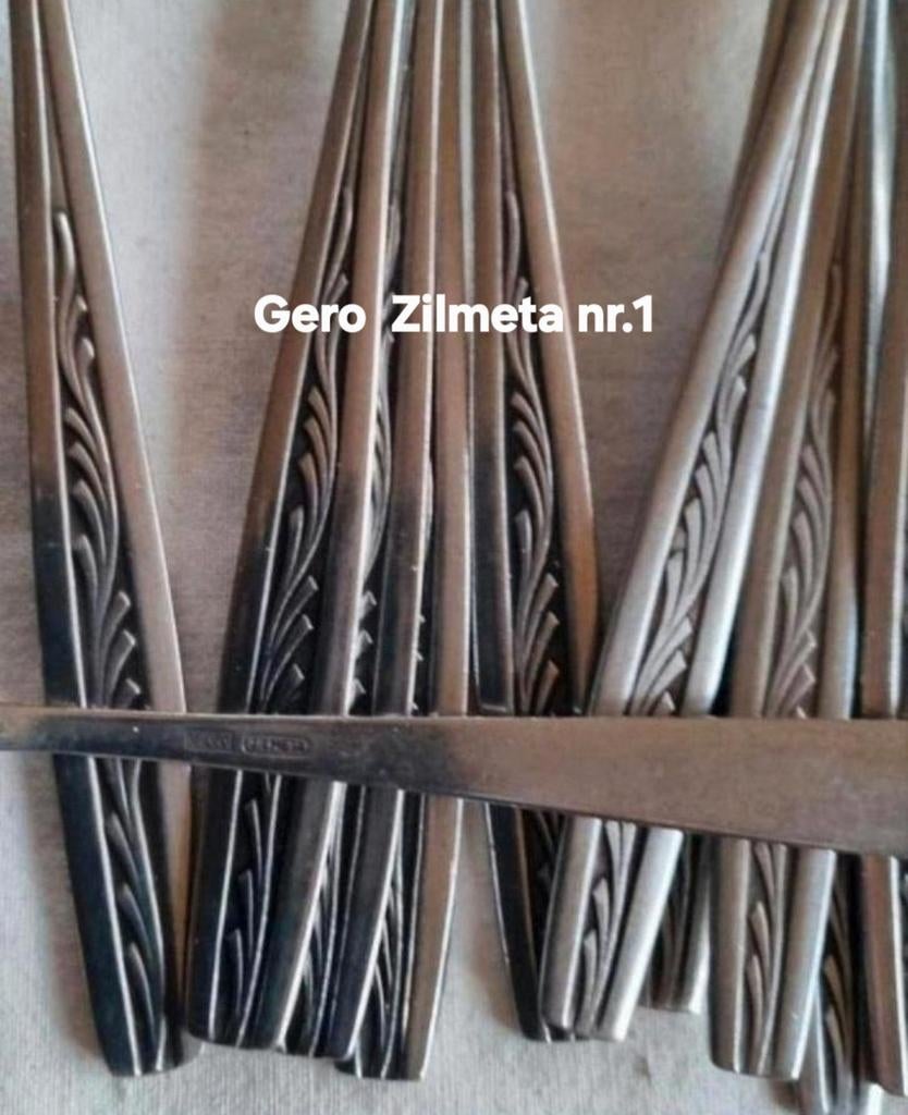 Gero Zilmeta relief slingerende blaadjes model 521 Takje, Antiek en Kunst, Antiek | Bestek, Ophalen of Verzenden