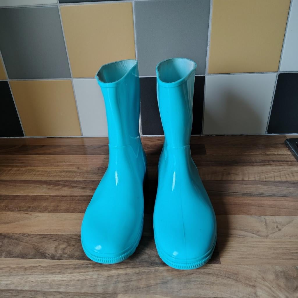 Lichtblauwe regenlaarzen Scapino maat 37 € 5,-, Ophalen, Gebruikt, Jongen of Meisje, Laarzen