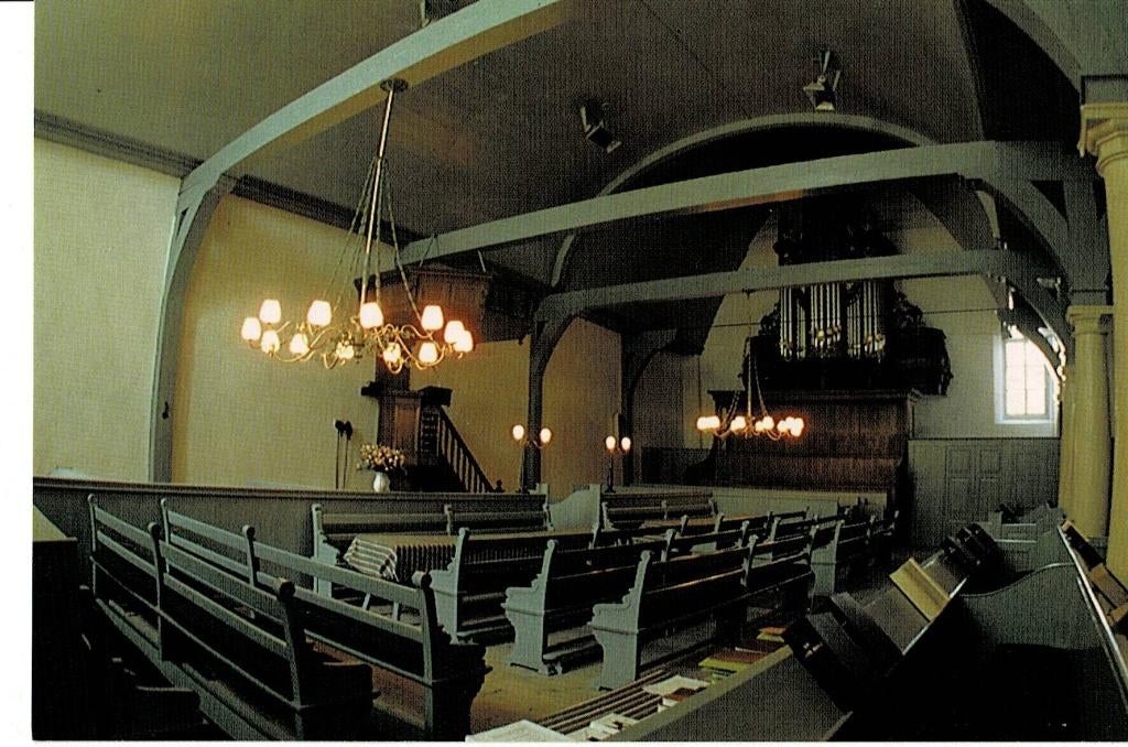 Leiden, interieur Waalse Kerk, Verzenden, Ongelopen, Zuid-Holland