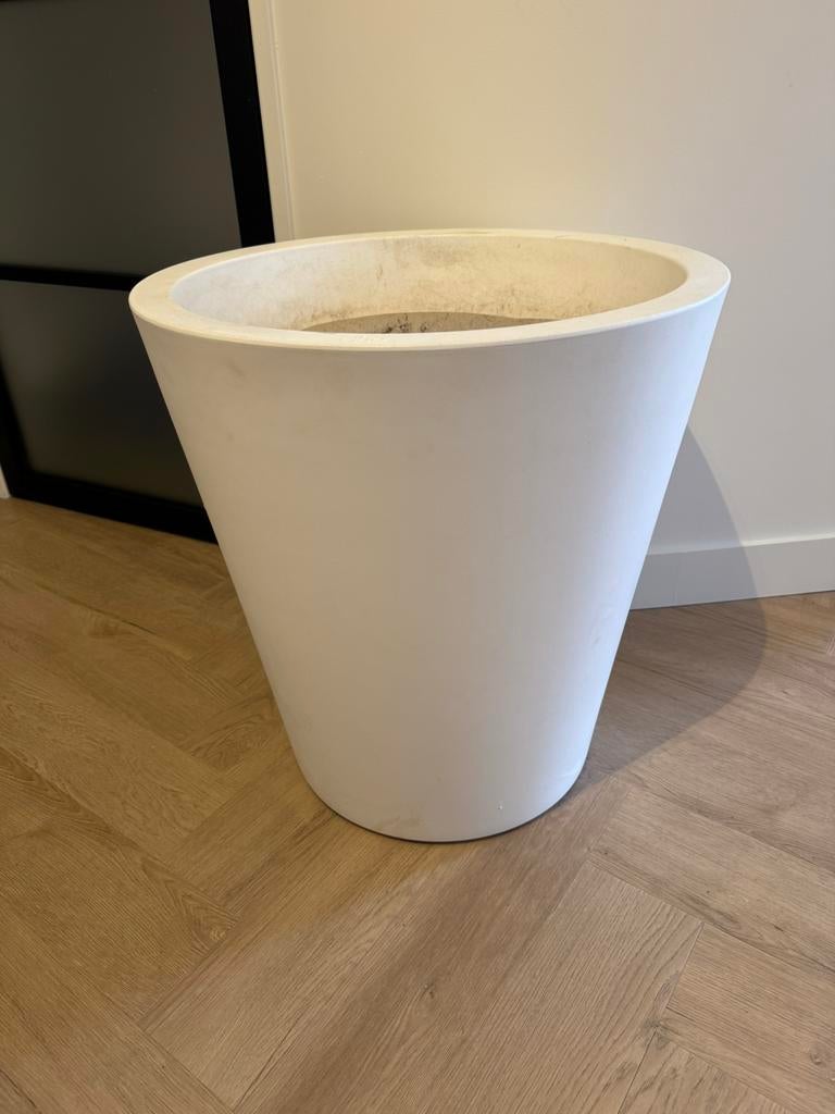 Grote Elho plantenbak wit, Tuin en Terras, Bloempotten, Ophalen, Kunststof, 40 cm of meer, Rond