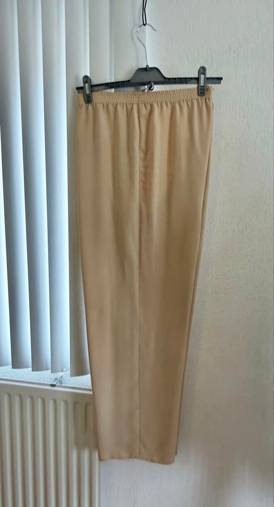 Gerry Weber Luchtige Zomerbroek Maat 46, Beige, Maat 46/48 (XL) of groter, Ophalen of Verzenden, Lang