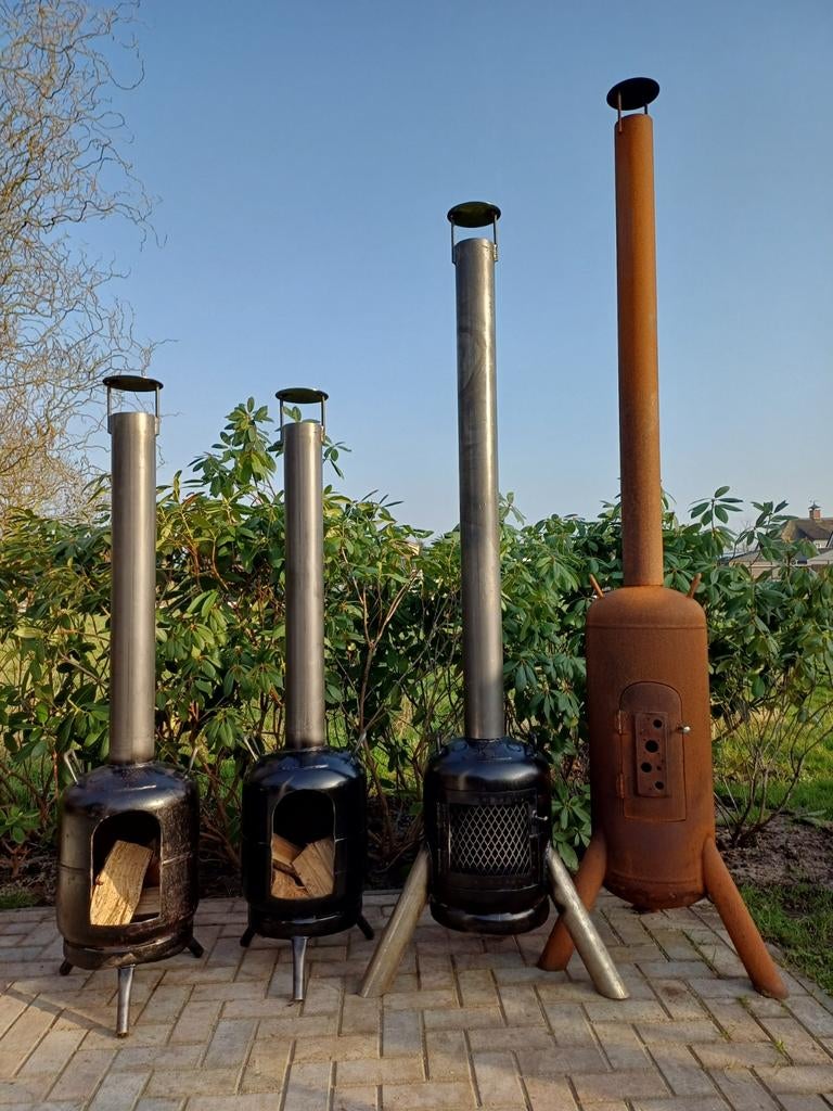 Terraskachel Buitenhaard Terrashaard Buitenkachel Houtkachel, Ophalen of Verzenden, Nieuw