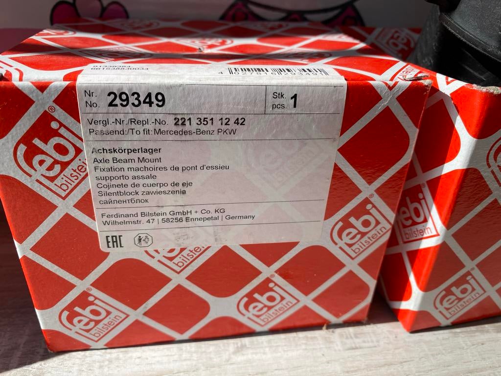 Febi Achteras lagers Mercedes S klasse W221, Auto-onderdelen, Ophanging en Onderstel, Ophalen of Verzenden, Nieuw, Mercedes-Benz