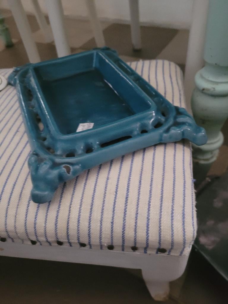 Antieke Franse gietijzeren kwispedoor, Antiek en Kunst, Ophalen of Verzenden