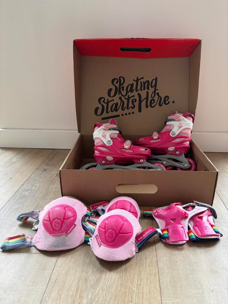 Nijdam 3-in-1 skeelers met beschermers maat 29-32, Overige merken, Kinderen, Ophalen of Verzenden, Inline skates 4 wielen