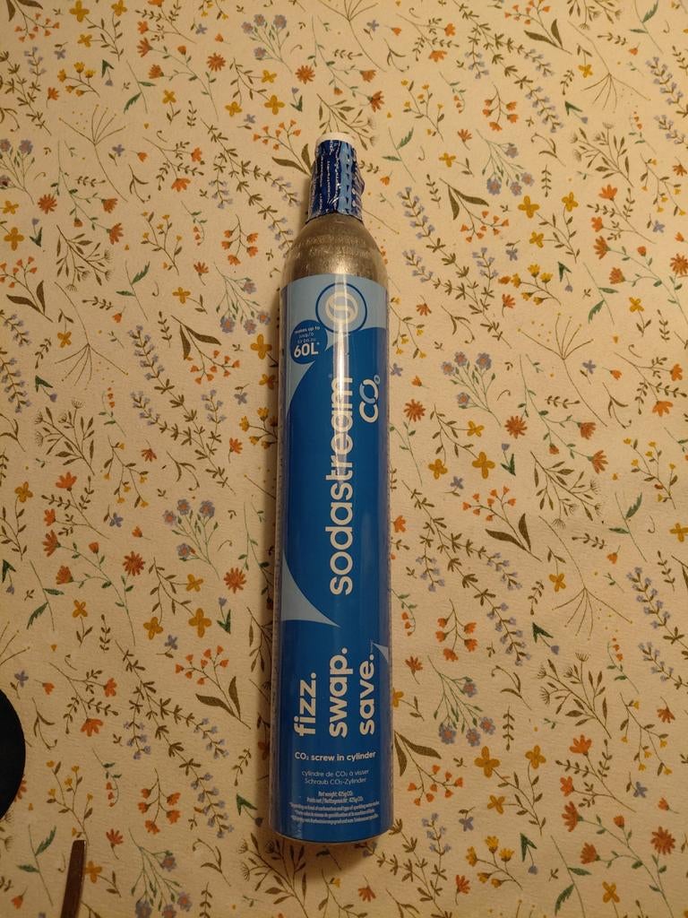3 volle Sodastream cilinders blauw, Ophalen of Verzenden, Nieuw