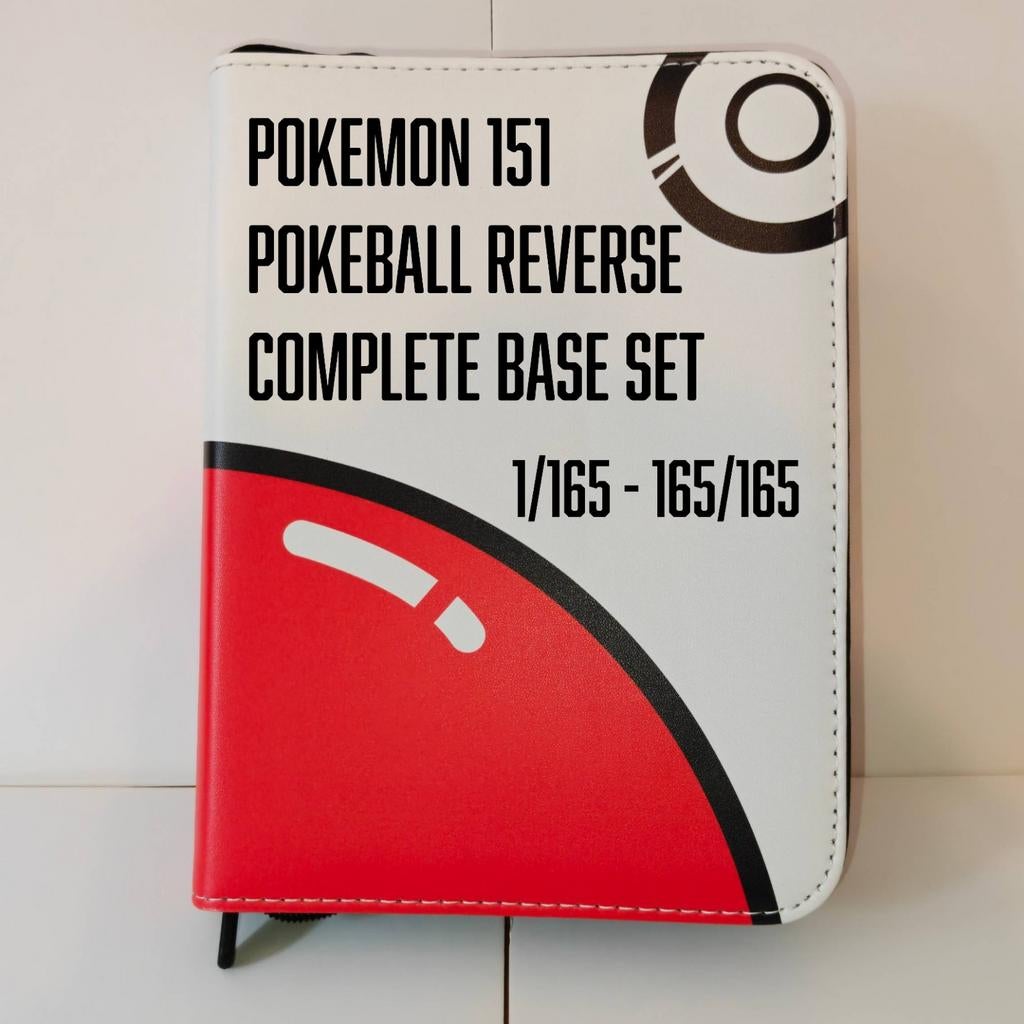 Pokémon 151 Japan Pokéball Reverse complete base Set 165/165, Ophalen of Verzenden, Zo goed als nieuw, Meerdere kaarten