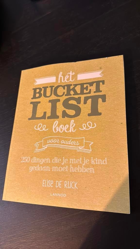 Elise de Rijck - Het Bucketlist Boek voor ouders, Ophalen of Verzenden, Zo goed als nieuw, Mode algemeen, Elise de Rijck