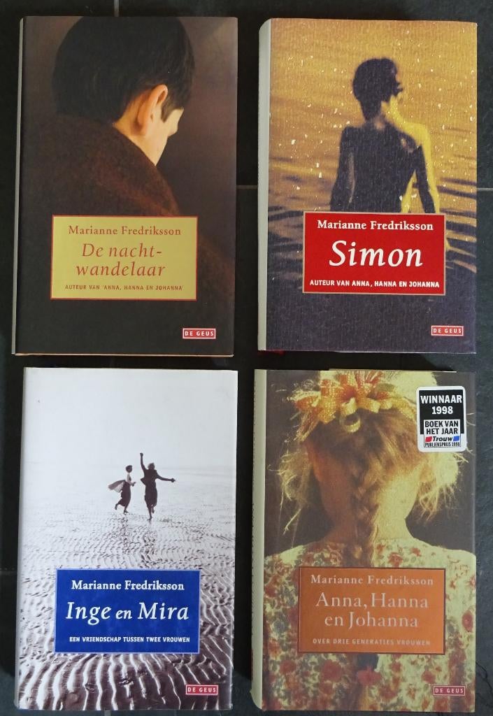 4 boeken Marianne Fredriksson Simon Nachtwandelaar Inge Mira, Ophalen of Verzenden, Zo goed als nieuw, Marianne Fredriksson