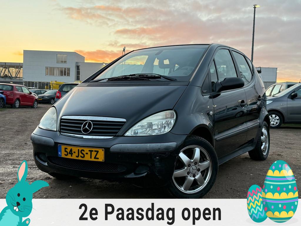 Mercedes-Benz A-klasse 140 Elegance/AUTOMAAT, Stof, Zwart, Origineel Nederlands, Bedrijf