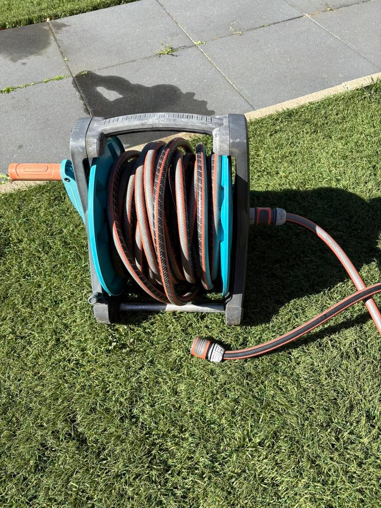 Gardena slangenhaspel(20m), Tuin en Terras, Tuinslangen, Ophalen, Gebruikt