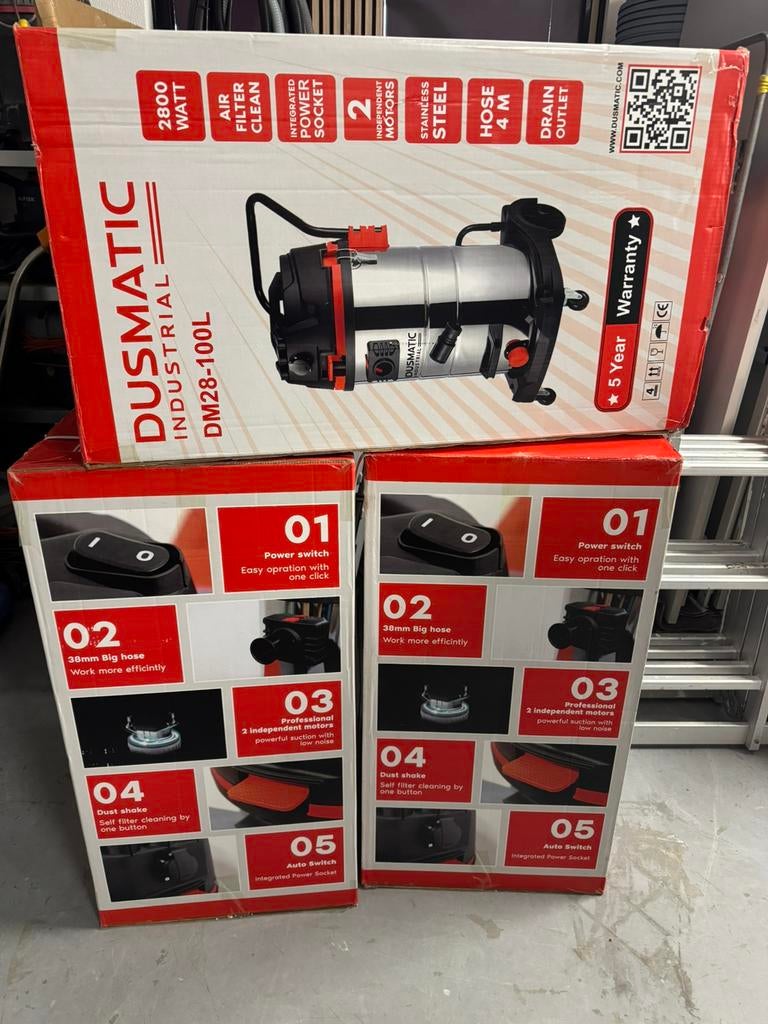 Dusmatic DM-28 100L, Doe-het-zelf en Verbouw, Gereedschap | Overige machines, Ophalen of Verzenden, Nieuw