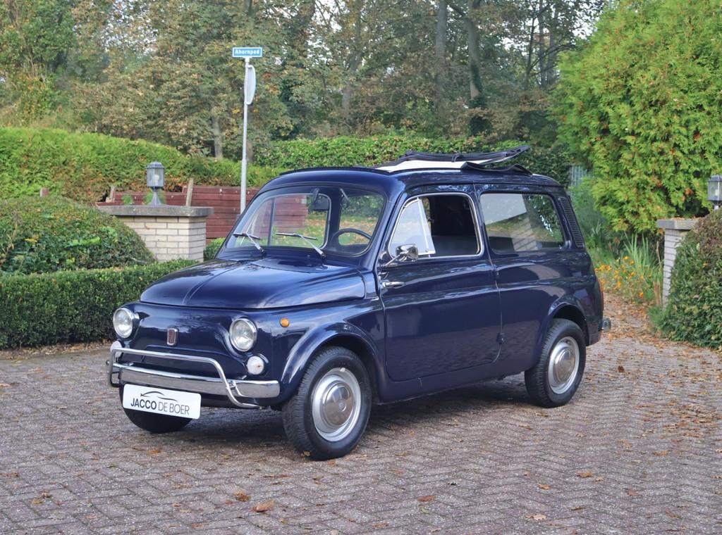 Fiat 500 GIARDINIERA, Auto's, Achterwielaandrijving, Gebruikt, Zwart, Handgeschakeld