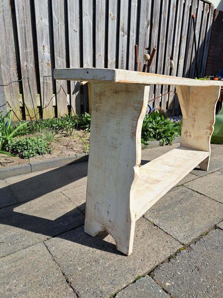 Houten bankje, Ophalen of Verzenden, Minder dan 150 cm