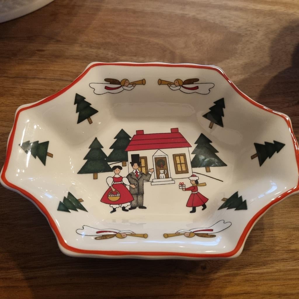 Masons christmas village bonbonschaaltje, Antiek en Kunst, Ophalen of Verzenden