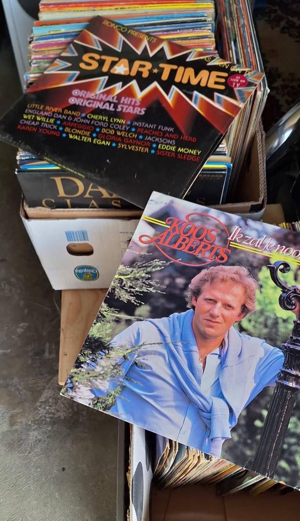 Partij 600 x vinyl, langspeelplaten, elpees, 1 koop 100,-, Ophalen, Gebruikt, Overige formaten