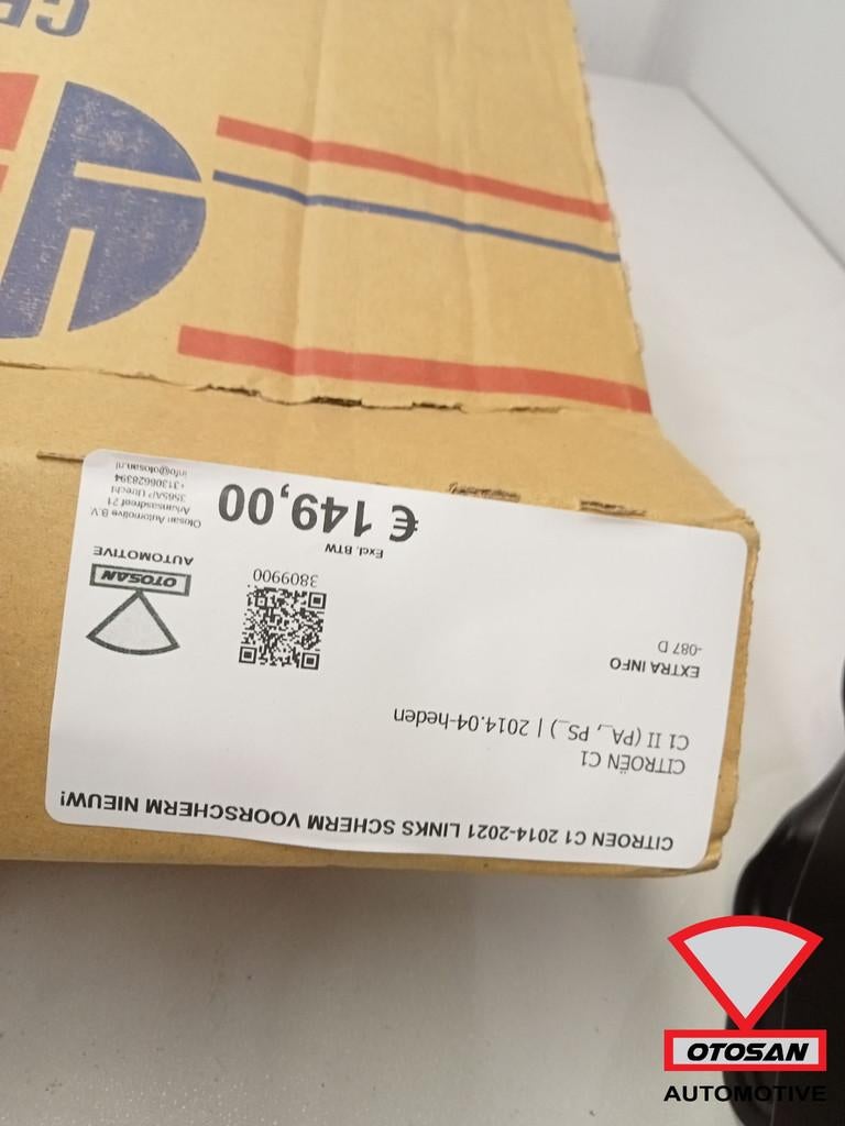 Citroen C1 2014-2021 zijscherm Links Voorscherm spatbord Nie, Auto-onderdelen, Carrosserie en Plaatwerk, Citroën, Stellantis N.V.