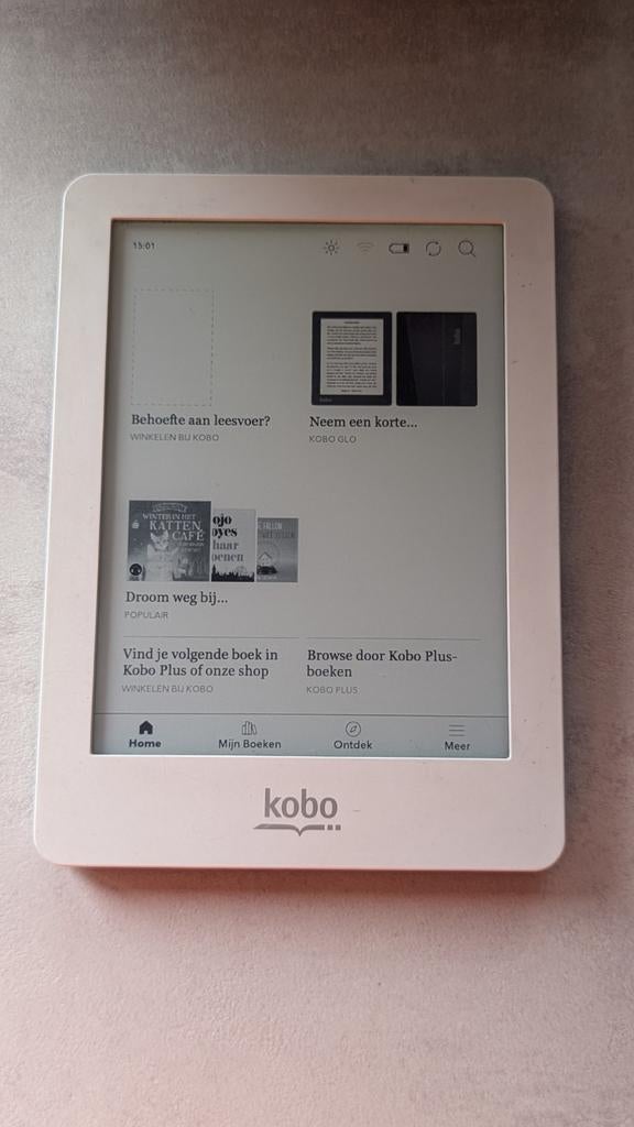 Kobo glo wit in goede staat, Ophalen of Verzenden, Zo goed als nieuw