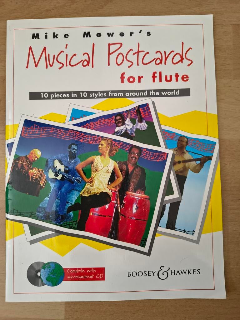 Musical Postcards for flute met cd, Muziek en Instrumenten, Bladmuziek, Dwarsfluit of Piccolo, Ophalen of Verzenden, Zo goed als nieuw