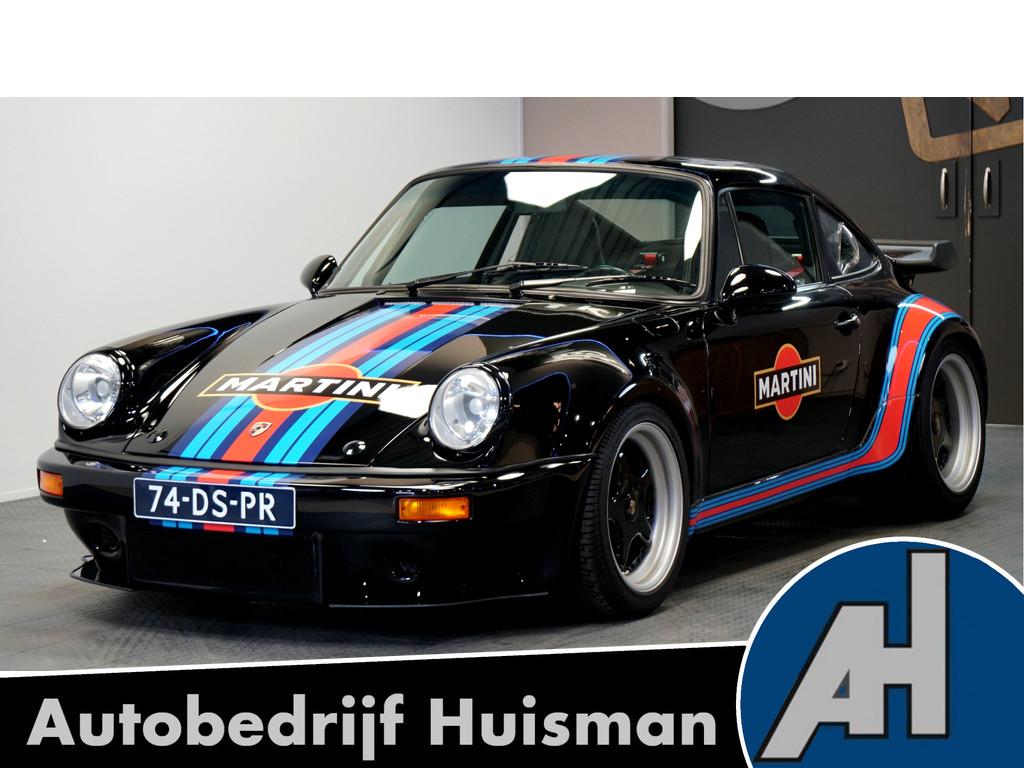 Porsche 911 930 3.5 Twin Turbo Coupé "Outlaw!" Volledig ger, Lederen bekleding, Achterwielaandrijving, Zwart, Zwart