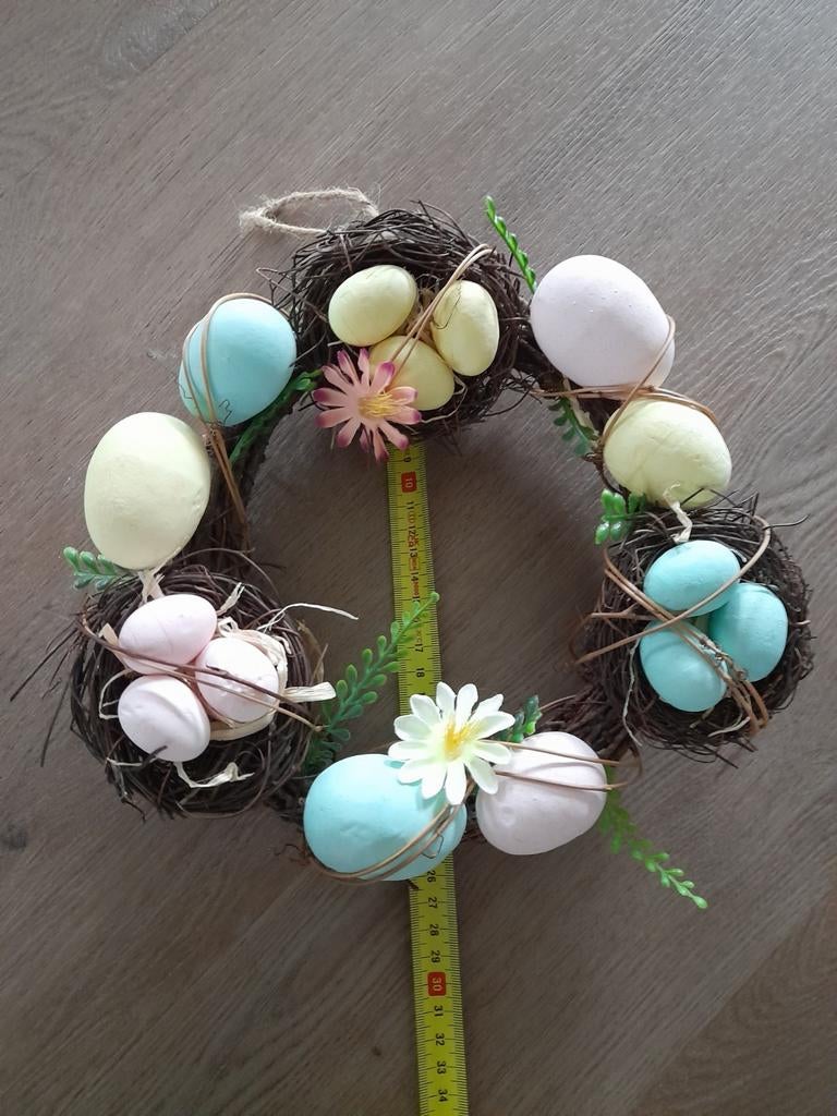 Bijna gratis izgs paaskrans pastel met bloemetjes, Ophalen of Verzenden, Zo goed als nieuw