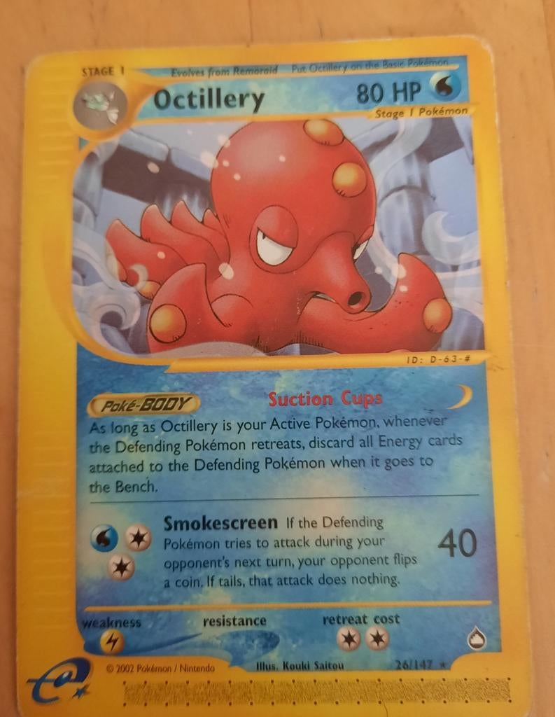 OCTILLERY - 26/147 - POKÉMON KAART, Ophalen of Verzenden, Nieuw