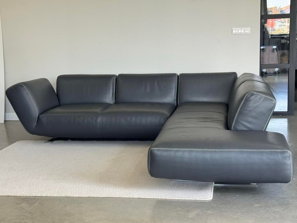 Leolux Rising Dunes Hoekbank - Luxe Designbank, 100 tot 125 cm, Hoekbank, 300 cm of meer, Leer