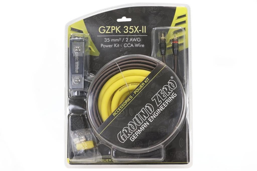 35mm2 Ground Zero GZPK 35X-II Kabelset, ., Nieuw, Ophalen of Verzenden, .