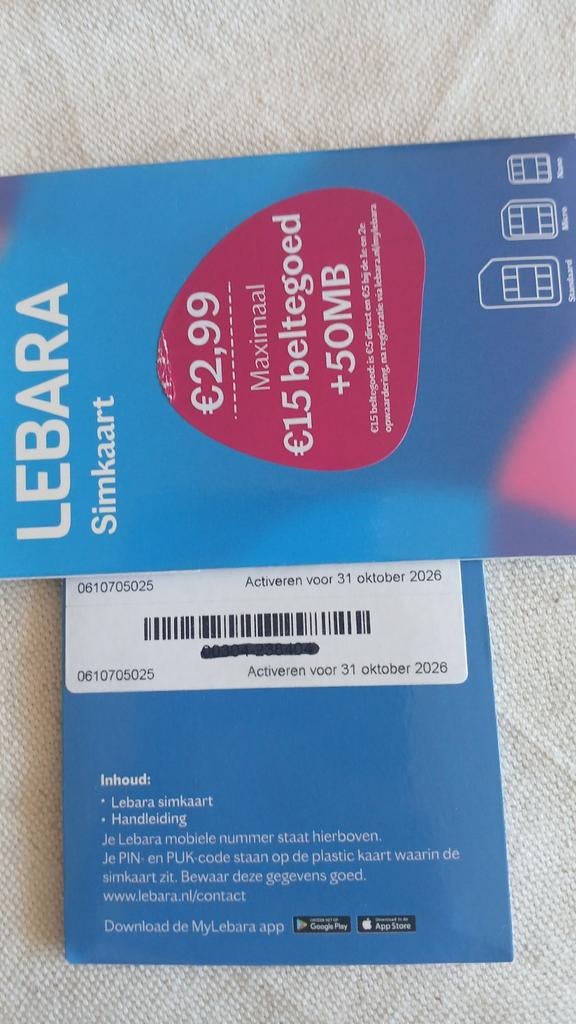 MOOI NUMMER 0610705025, Telecommunicatie, Prepaidkaarten en Simkaarten, Nieuw, Simkaart, KPN, Ophalen of Verzenden