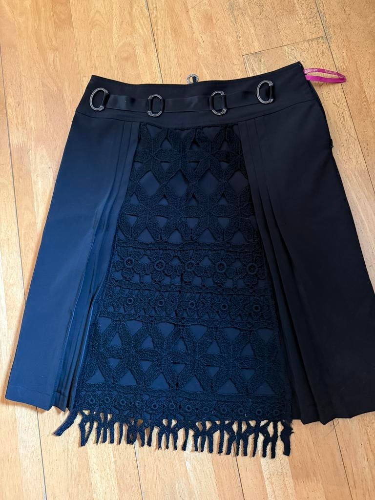 Nieuwe zwarte Save The Queen rok, Maat 38/40 (M), Verzenden, Zwart, Nieuw