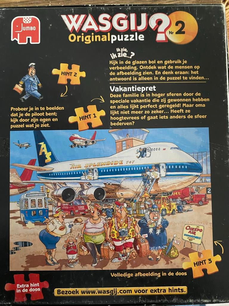 Wasgij Original Puzzel Nr. 2 - Vakantiepret (500 stukjes), Ophalen of Verzenden, 500 t/m 1500 stukjes, Gebruikt, Legpuzzel