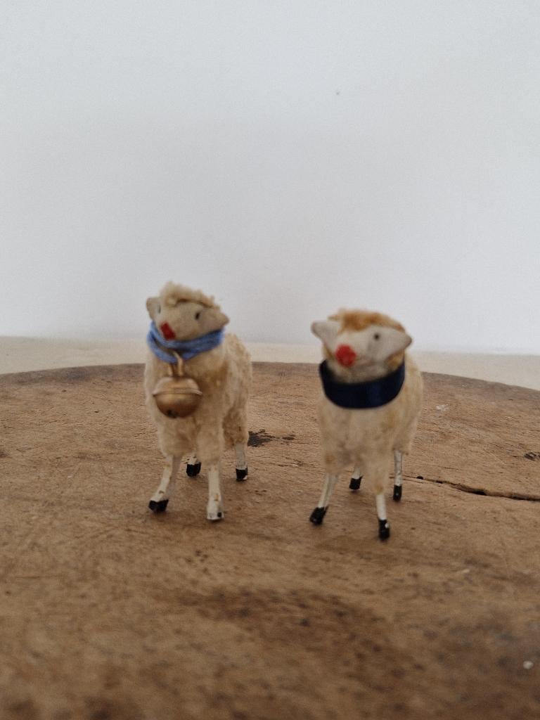 Oude ertsgebergte schaapjes   putz schaapjes, Ophalen of Verzenden